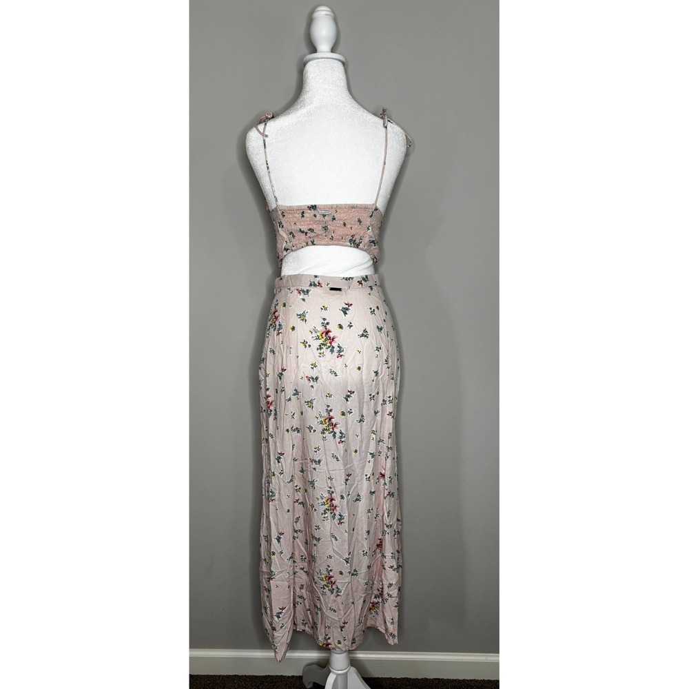 Billabong x The Salty‎ Blonde Peachy Keen Maxi Skirt Strappy Top Pink 27 Medium - Picture 2 of 10